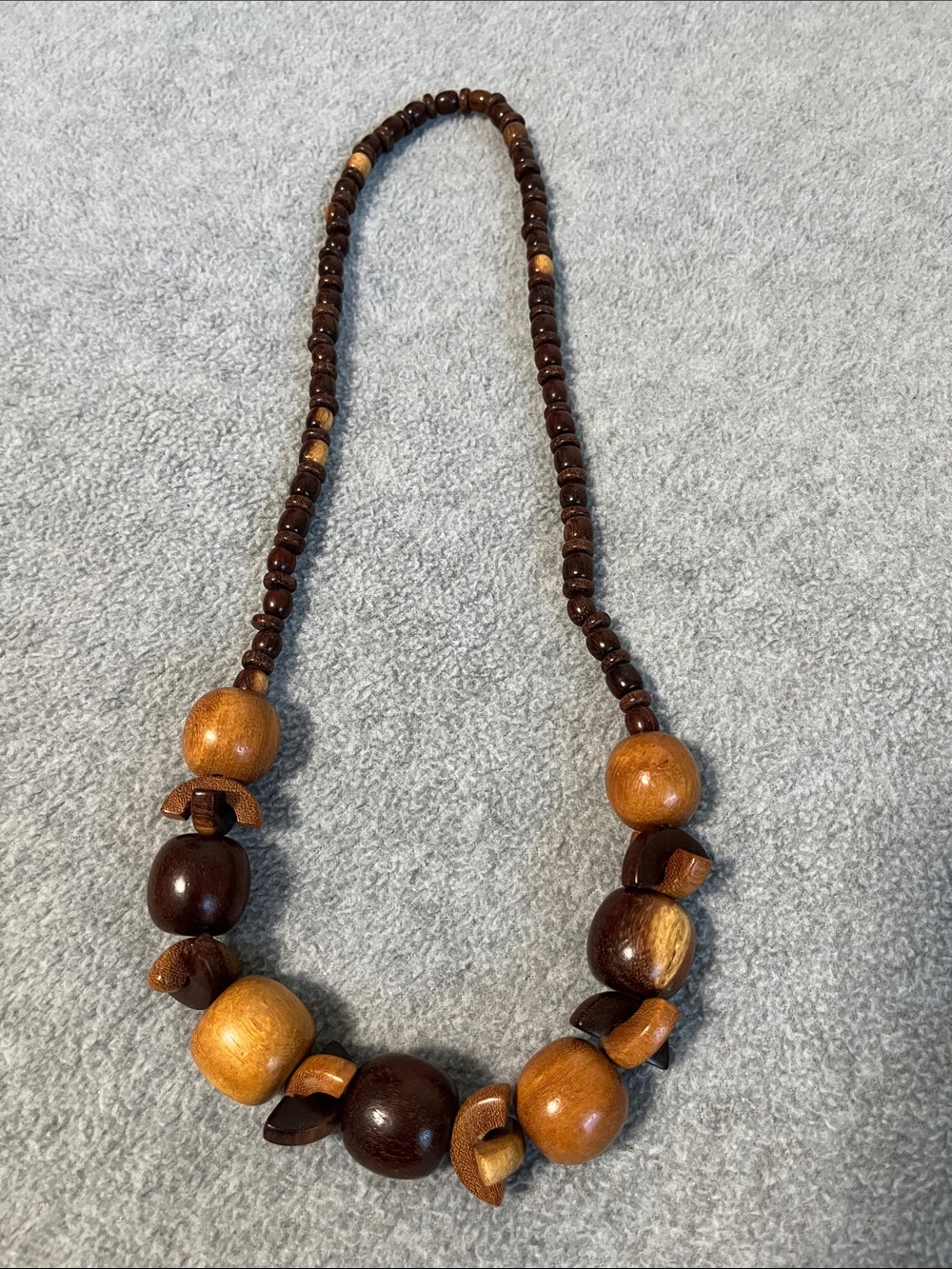 Boho Wooden Necklace Woodland Natural Festival